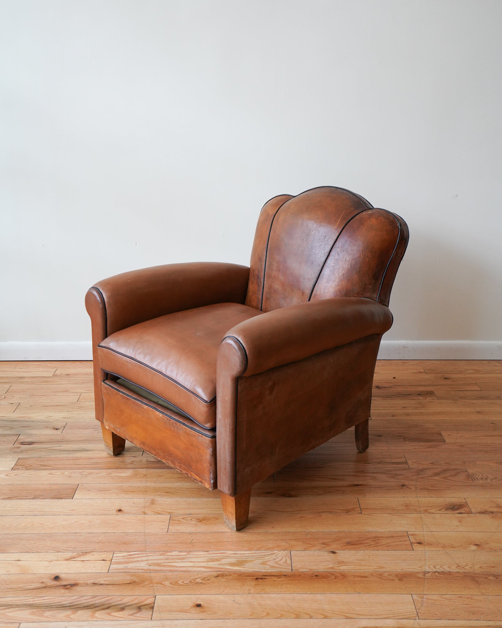1940s Leather Club Chair