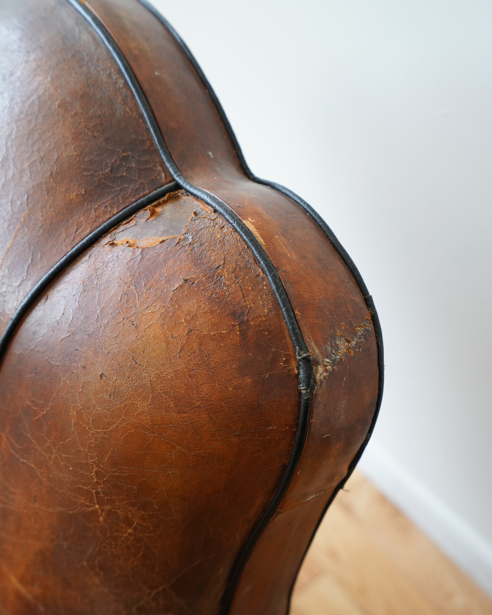 1940s Leather Club Chair
