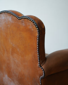 1940s Leather Club Chair