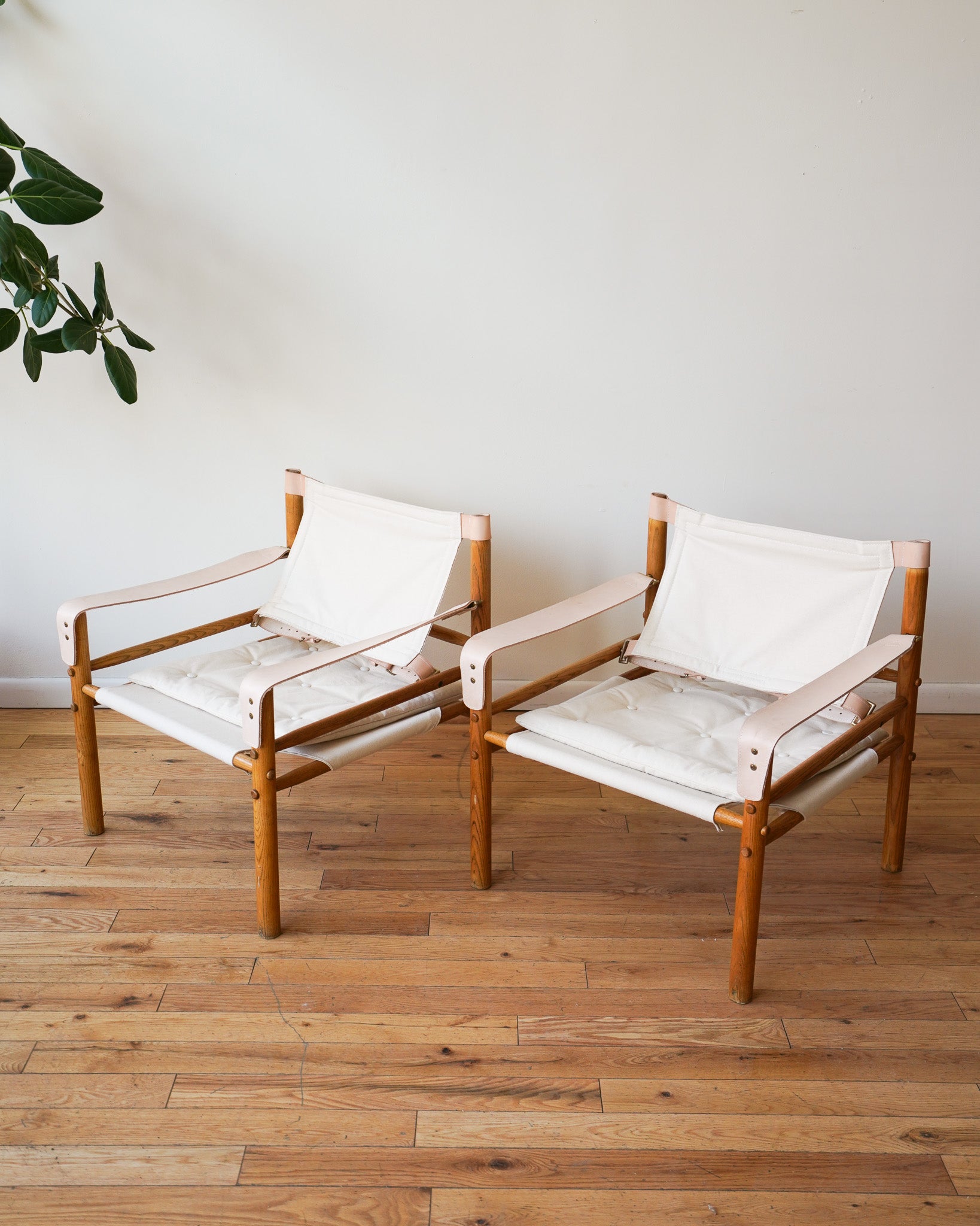 Arne Norell Sirocco Safari Chairs, pair