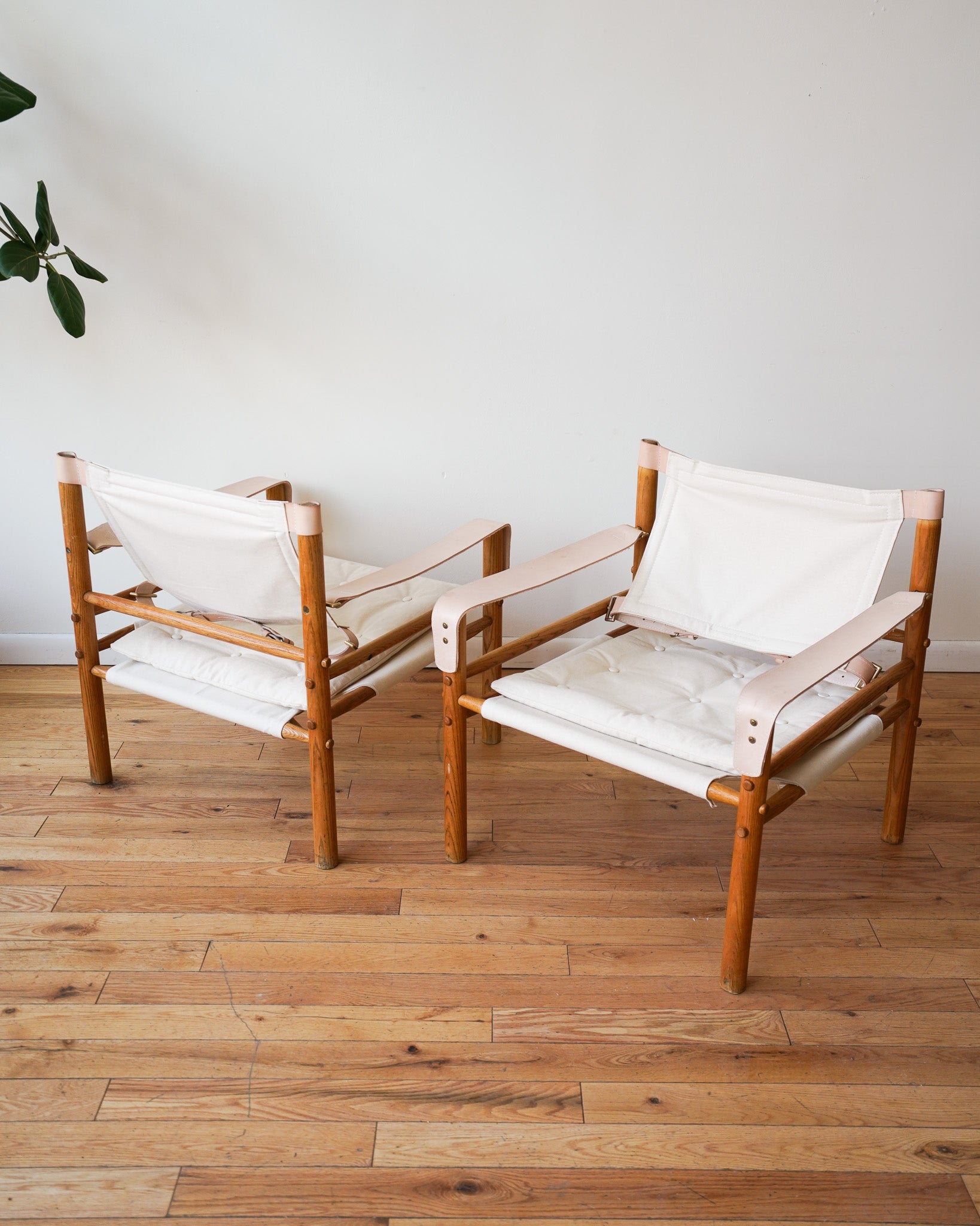 Arne Norell Sirocco Safari Chairs, pair