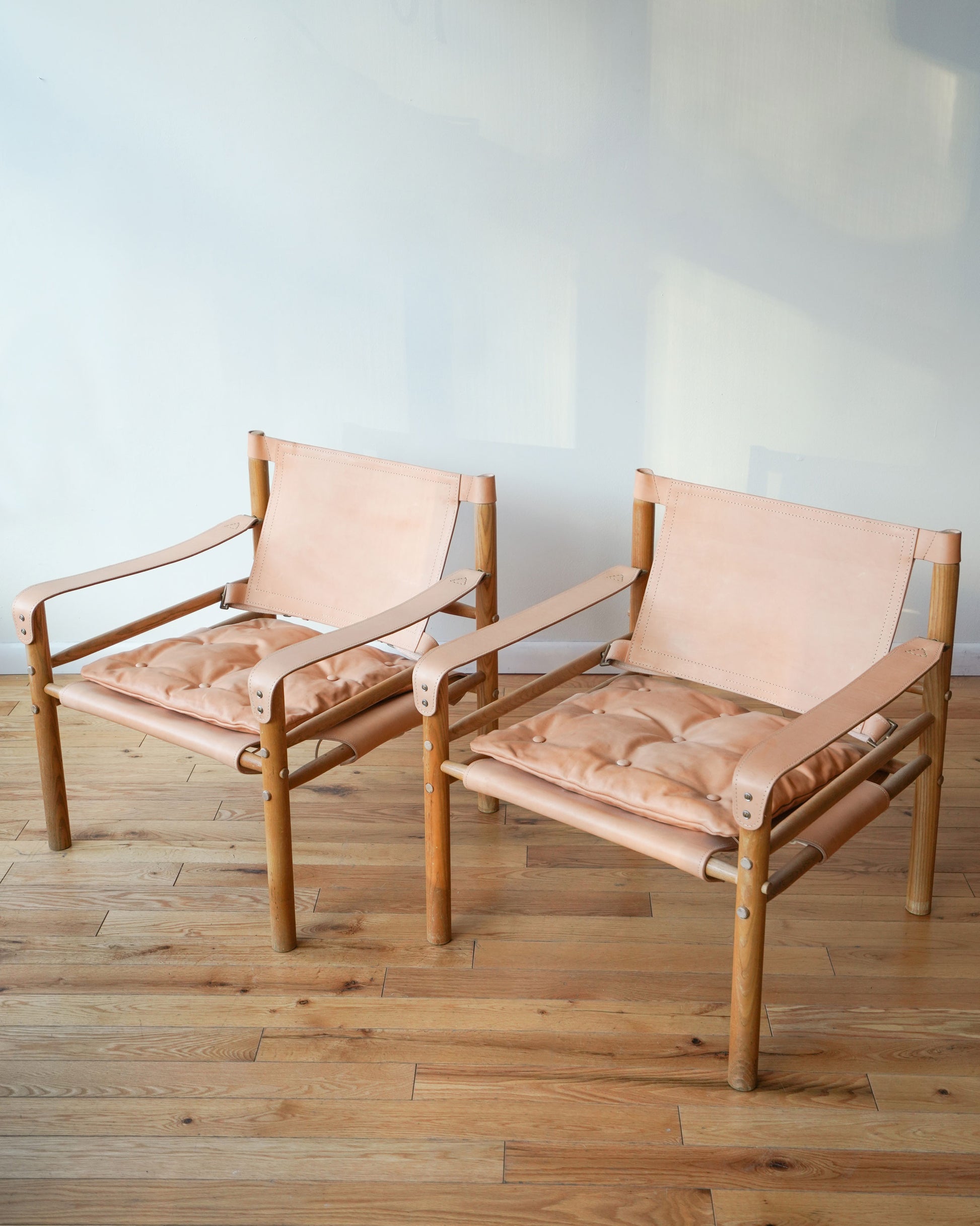 Arne Norell Sirocco Safari Chairs, Pair