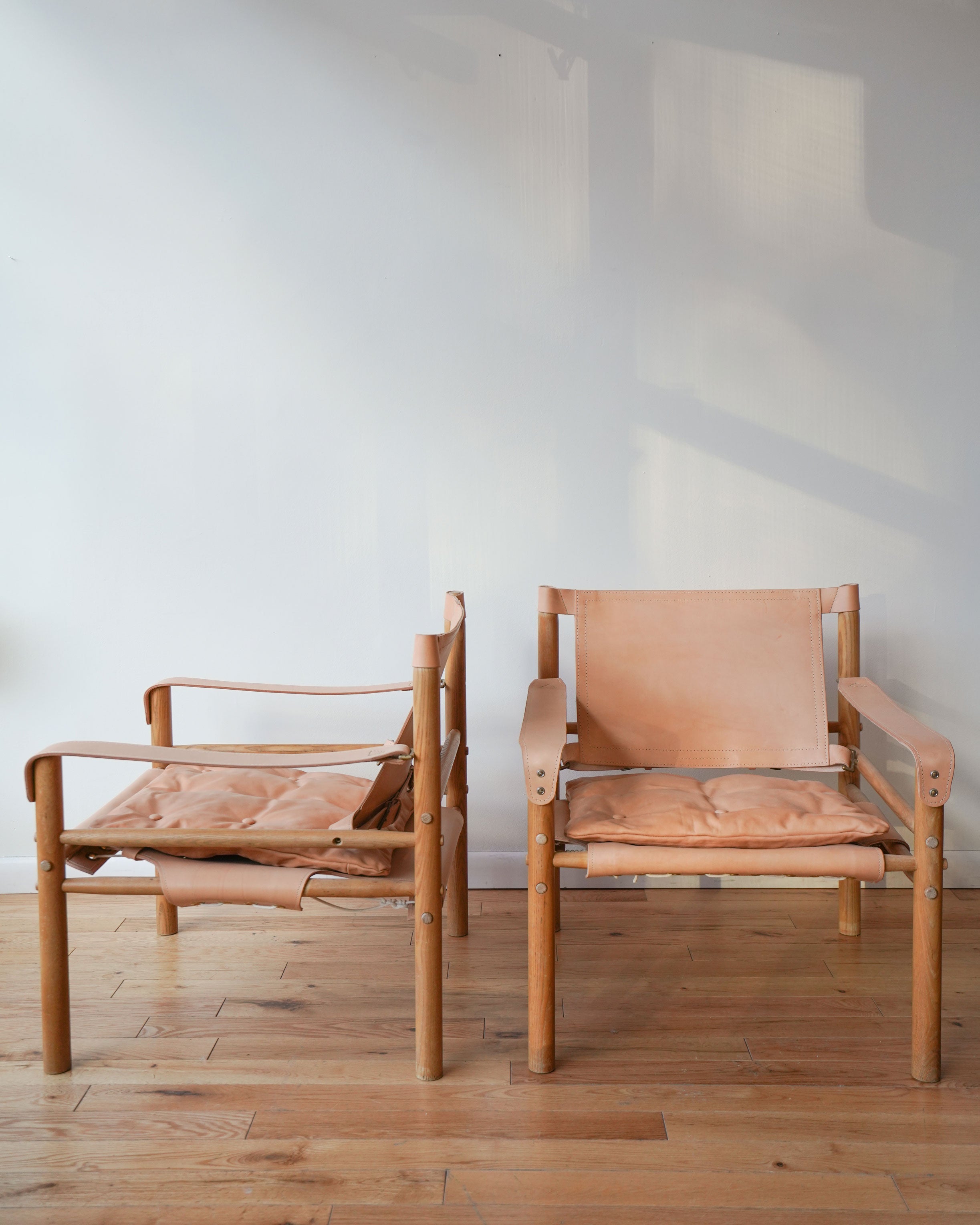 Arne Norell Sirocco Safari Chairs, Pair