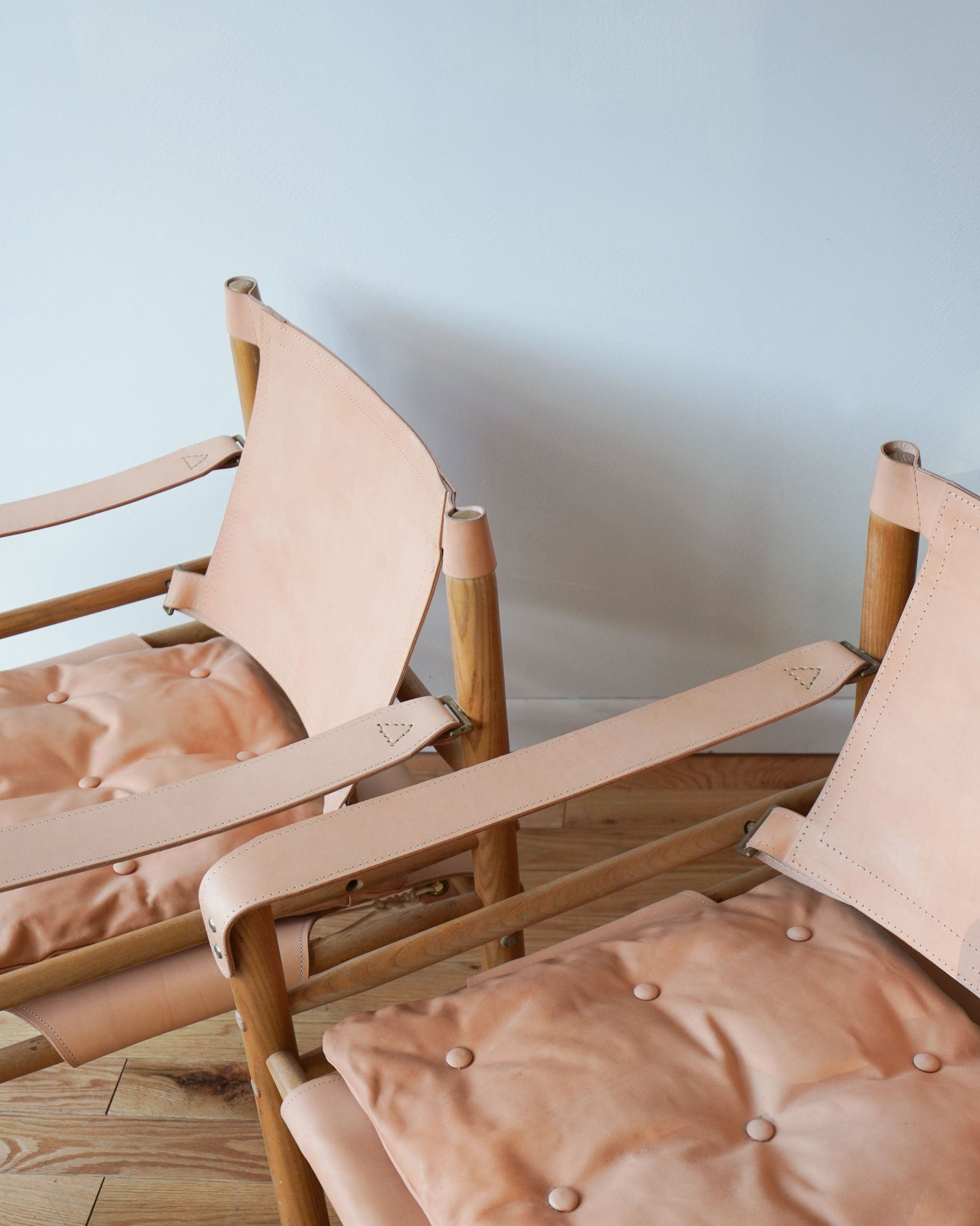 Arne Norell Sirocco Safari Chairs, Pair