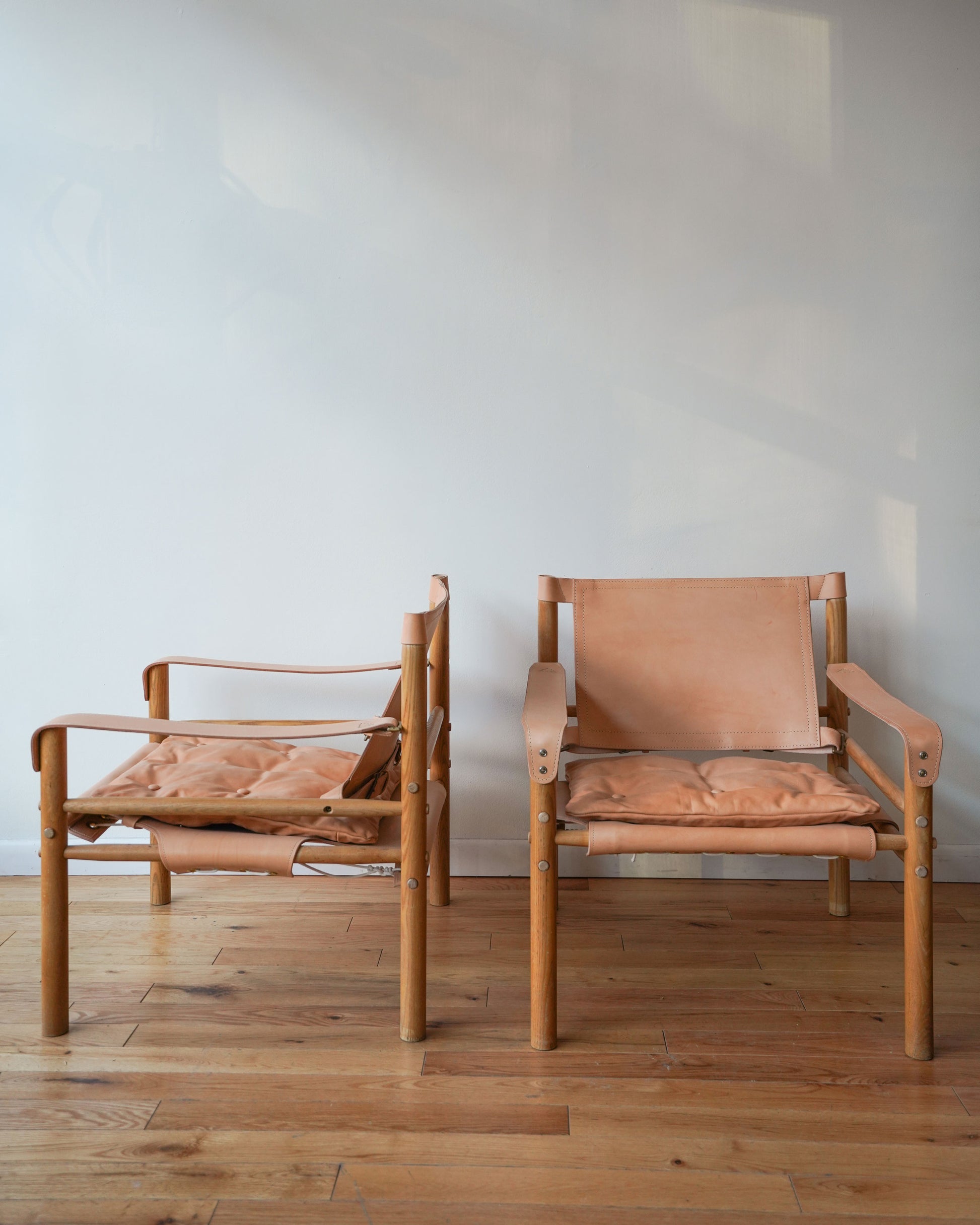 Arne Norell Sirocco Safari Chairs, Pair